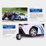 Remote Control Police Car - 4 Channels Deformable Toy - Extra Image