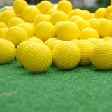Set of 10 Rubber Indoor Golf Balls - Side View