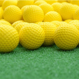 Set of 10 Rubber Indoor Golf Balls - Top-Down View