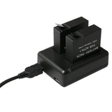 Usb Dual Battery Charger for Xiaomi Xiaoyi Ii 4k Camera