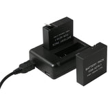 Usb Dual Battery Charger for Xiaomi Xiaoyi Ii 4k Camera