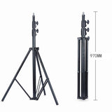 Professional Metal Lighting Stand For Studio Flash - 2.8M Height - Side View