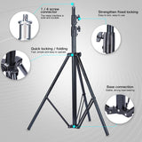 Professional Metal Lighting Stand For Studio Flash - 2.8M Height - Rear View