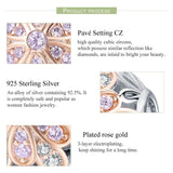 925 Sterling Silver Flower Stamen Diamond Beads For Diy Bracelets - 45-Degree Angle