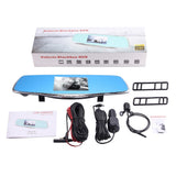 4.3 Hd 1080p Rearview Mirror Vehicle Dvr with Screen Display