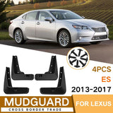 For Lexus Es 2013-2017 4Pcs / Set Car Auto Soft Plastic Splash Flaps Fender Guard - Side View