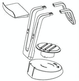 Playstation Vr Stand with Cable Organizer for Oculus Rift - Side View
