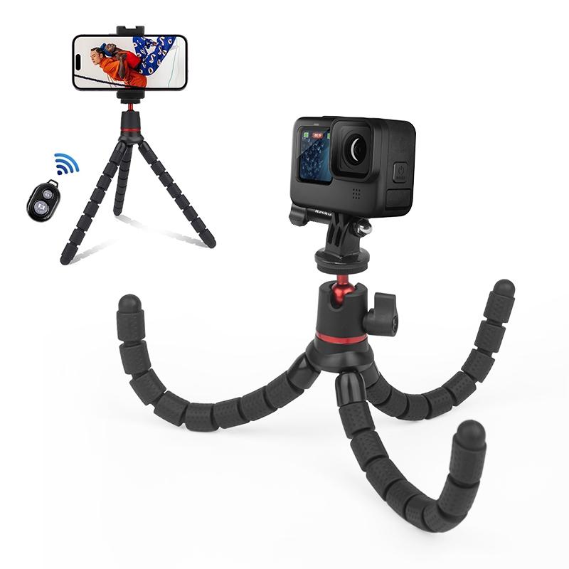 Flexible Mini Octopus Tripod with Remote for Slr Gopro Cellphone