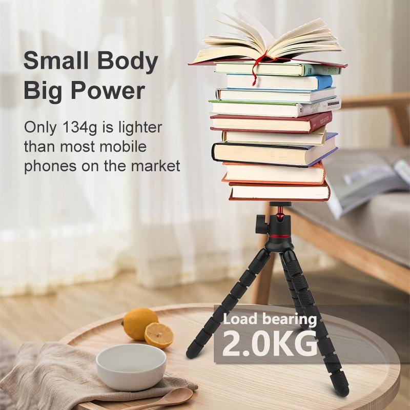 Flexible Mini Octopus Tripod with Remote for Slr Gopro Cellphone