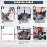 Powerful 100w Suction Head for Dyson V10 / V11 with V-ball Wheels - Close-Up Angle