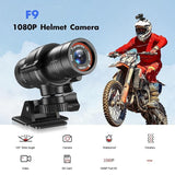 Hd Action Camera for Outdoor Activities - Helmet Mount - Side View