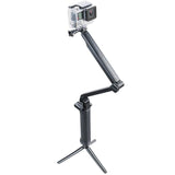 Extendable Monopod Tripod for Action Cameras - 3 Way Multi Function - Top-Down View
