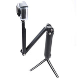 Extendable Monopod Tripod for Action Cameras - 3 Way Multi Function - 45-Degree Angle