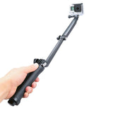 Extendable Monopod Tripod for Action Cameras - 3 Way Multi Function - Close-Up Angle