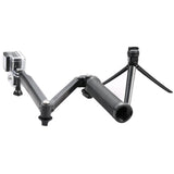 Extendable Monopod Tripod for Action Cameras - 3 Way Multi Function - Low Angle