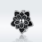 925 Sterling Silver Beaded Bracelet With Lotus Beads - Side View