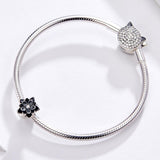 925 Sterling Silver Beaded Bracelet With Lotus Beads - Low Angle