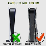 Camouflage Shell Protective Cover for Ps5 Cd-rom Console - 45-Degree Angle