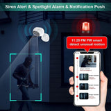 1080P Hd Wifi Smart Surveillance Camera With Two-Way Voice & Infrared Night Vision - A4 - 45-Degree Angle