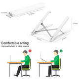 Adjustable Folding Laptop Stand - Portable and Cooling - Top-Down View