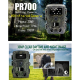 1080p Wildlife Hunting Camera with Night Vision for Outdoor Tracking - Side View