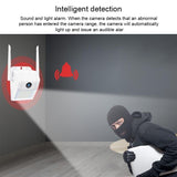 Wireless Wall Light Camera 2Mp Ip66 Waterproof Night Vision Remote Monitoring Voice Intercom Motion Detection 128Gb Memory Card - Low Angle