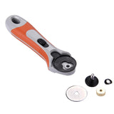 28mm Straight Handle Rotary Cutter with Safeguard by Dafa - 45-Degree Angle