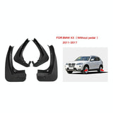 For Bmw X3 F25 Without Pedals 2011-2017 4Pcs / Set Car Auto Soft Plastic Splash Flaps Fender Guard - Side View