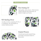 925 Sterling Silver Tree Of Life Bracelet Charm - Top-Down View