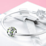 925 Sterling Silver Tree Of Life Bracelet Charm - Rear View