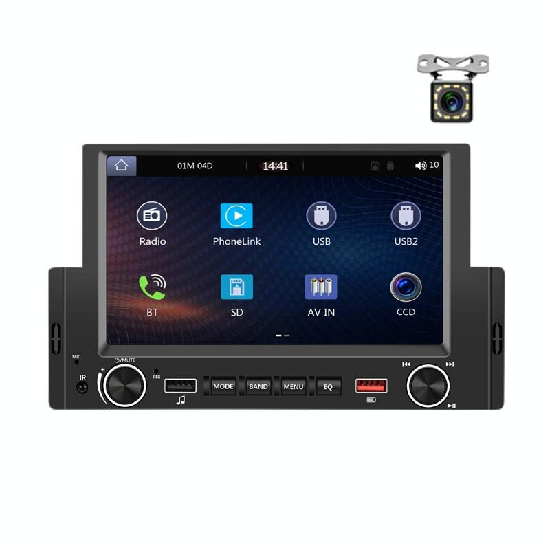 6.2 Inch Single Butt Carplay Car Monitor - Universal Wired Mp5 Player - Standard