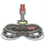 Electric Wet Dry Mopping Head with Water Tank for Dyson V15 - 6pcs Rag