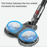 Electric Wet Dry Mopping Head with Water Tank for Dyson V15 - 6pcs Rag - 45-Degree Angle