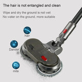 Electric Wet Dry Mopping Head with Water Tank for Dyson V15 - 6pcs Rag - Rear View