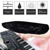 Water-repellent Electronic Keyboard Cover - 61 Keys Oxford Cloth Dust Drawstring - Top-Down View