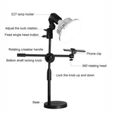 Desktop Photography Stand Kit with Mushroom Fill Light - 90W 155Mm - 45-Degree Angle