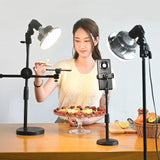 Desktop Photography Stand Kit with Mushroom Fill Light - 90W 155Mm