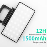 Adjustable Outdoor Phone Fill Light - Monochrome White - Top-Down View