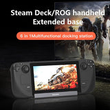 6-In-1 Type-C Docking Station For Steam Deck / Rog Blueendless Ds601 Game Console - Top-Down View