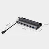 6-In-1 Type-C Docking Station For Steam Deck / Rog Blueendless Ds601 Game Console - 45-Degree Angle