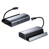 6-in-1 Steam Deck Expansion Dock with 4k Hdmi Output - Side View