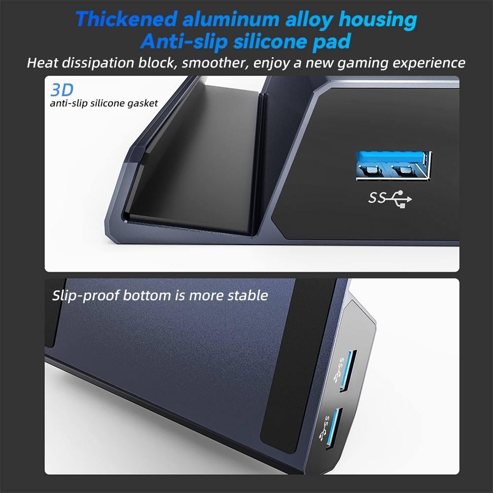 6-in-1 Steam Deck Expansion Dock with 4k Hdmi Output