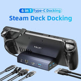 6-in-1 Steam Deck Expansion Dock with 4k Hdmi Output - Close-Up Angle