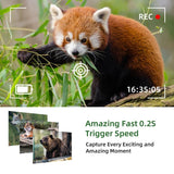 Outdoor Hunting Camera with Wifi & Remote Control - View Photos / Video Anytime - 45-Degree Angle