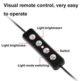 48leds Laptop Camera Beauty Ring Light - Clip Set 4-inch - Clip Set - Rear View