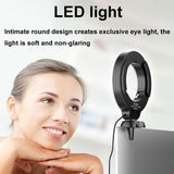 48leds Laptop Camera Beauty Ring Light - Clip Set 4-inch - Clip Set - Low Angle