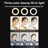 48leds Laptop Camera Beauty Ring Light - Clip Set 4-inch - Clip Set - Extra Image