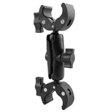18cm Dual Head Motorcycle Handlebar Mount - 18Cm - Front View