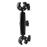 18cm Dual Head Motorcycle Handlebar Mount - 18Cm - Low Angle