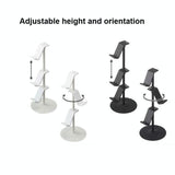 3-tier Desktop Gamepad and Headphone Storage Rack - White - Top-Down View